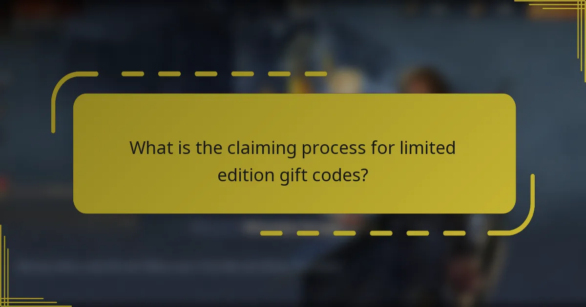 What is the claiming process for limited edition gift codes?